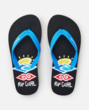 RIP CURL PAINTED SEARCHER OPEN TOE BO 16DBOT-0090 FLIP FLOP (YB)-3