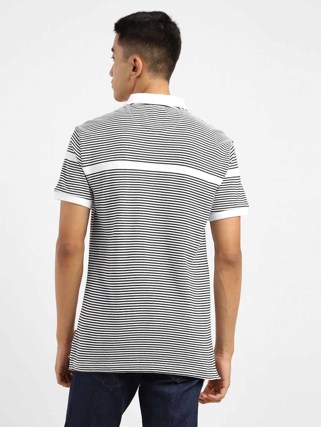 LEVIS FINE STRIPE 17474-0338 POLO T-SHIRT (M)