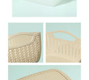 MINISO MEDIUM PLAITED RECTANGULAR STORAGE BUCKET ( KHAKI ) 2006935010105 SUNDRIES STORAGE-4
