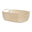 MINISO MEDIUM PLAITED RECTANGULAR STORAGE BUCKET ( KHAKI ) 2006935010105 SUNDRIES STORAGE-2