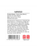 MINISO TOILETRY BAG (BLACK) 2007003010102 TRAVEL STORAGE BAG-3