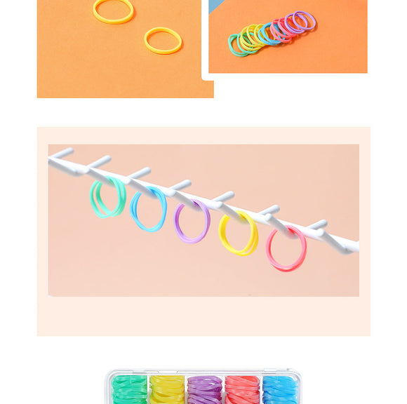 MINISO DISPOSABLE SMALL RUBBER BAND,150 ( ASSORTED ) 2007142810106 DISPOSABLE RUBBER BAND