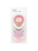 MINISO 4.5 COLORED SPIRAL HAIR TIES (5PCS) 2007225410100 HAIR TIE-1