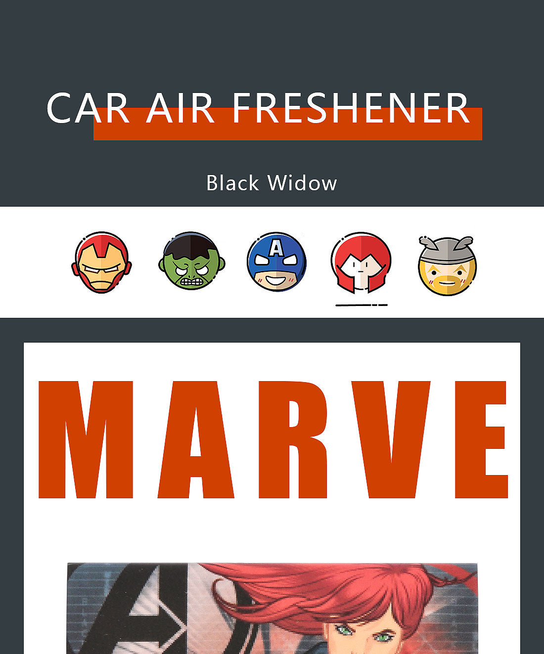 Miniso MARVEL-Car Air Freshener,Charming Essence 2007283110103