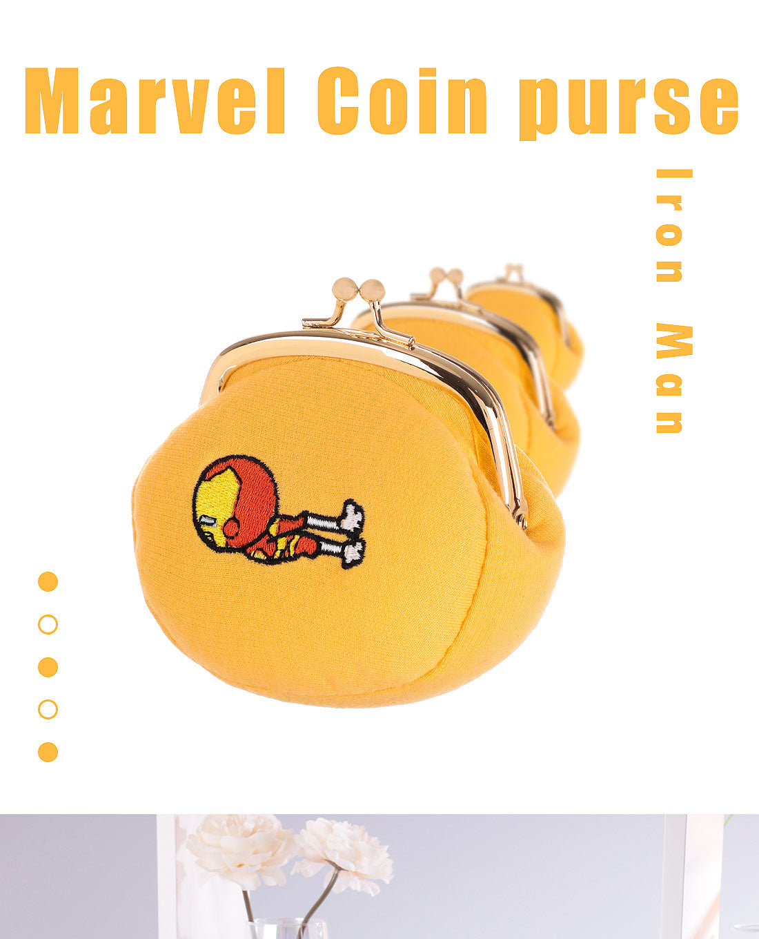 Miniso MARVEL Coin Purse,Iron Man 2007312712100