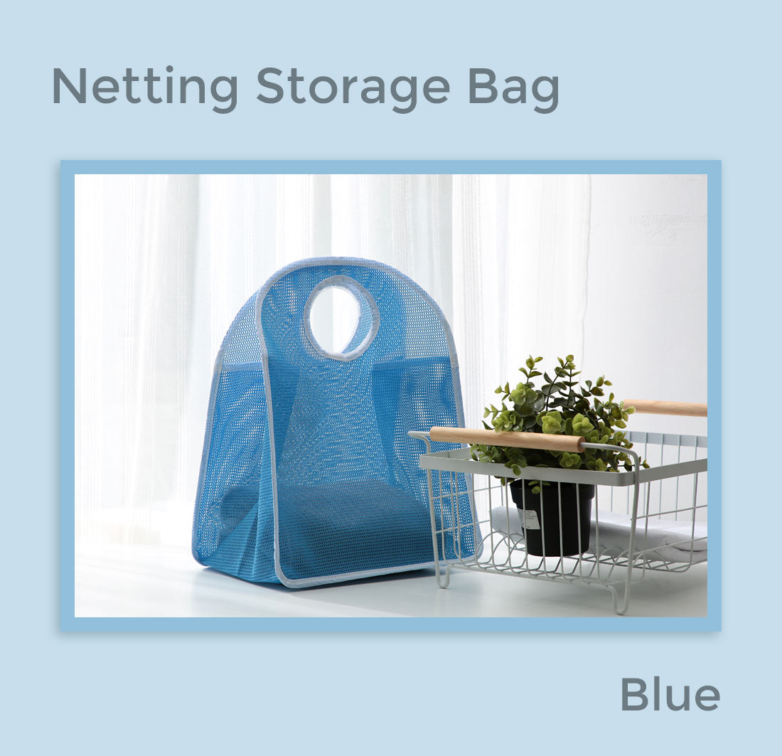 MINISO NETTING STORAGE BAG（BLUE） 2007869411105 FABRIC ORGANIZER