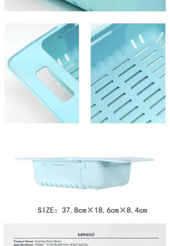 MINISO DRAINING RACK (BLUE) 2008041310100 SUNDRIES STORAGE