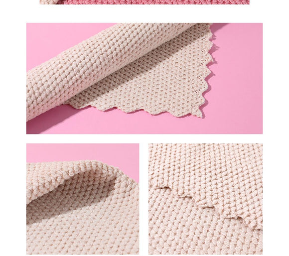 MINISO PEARL SERIES-25X25CM DISHCLOTH 4PCS/ROLL 2008246010102 CLEANING PRODUCTS