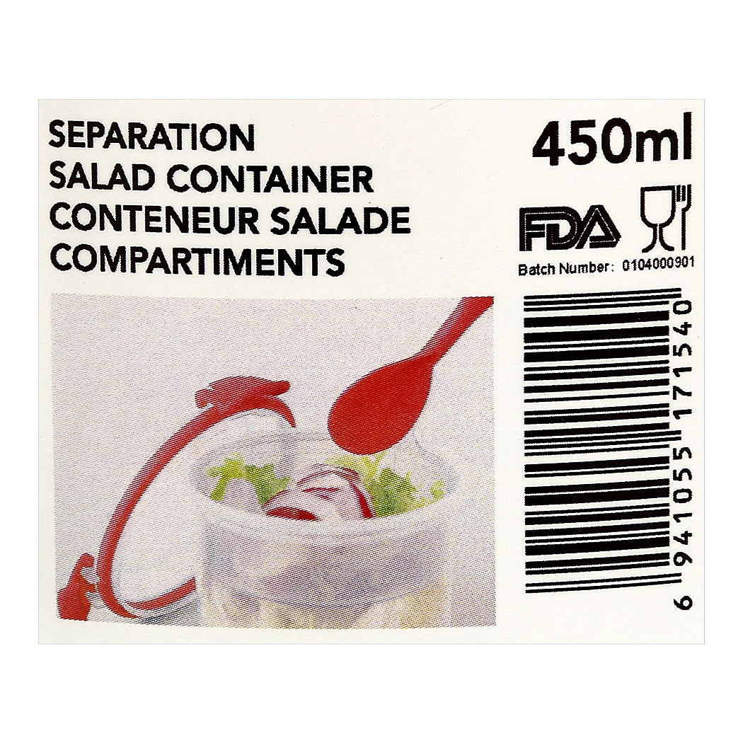 MINISO SEPARATION SALAD CONTAINER 450ML 2008298211106 FOOD CONTAINER