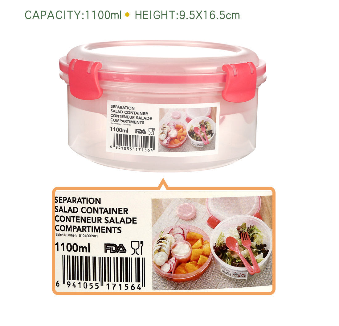 MINISO SEPARATION SALAD CONTAINER 1100ML 2008298311103 FOOD CONTAINER