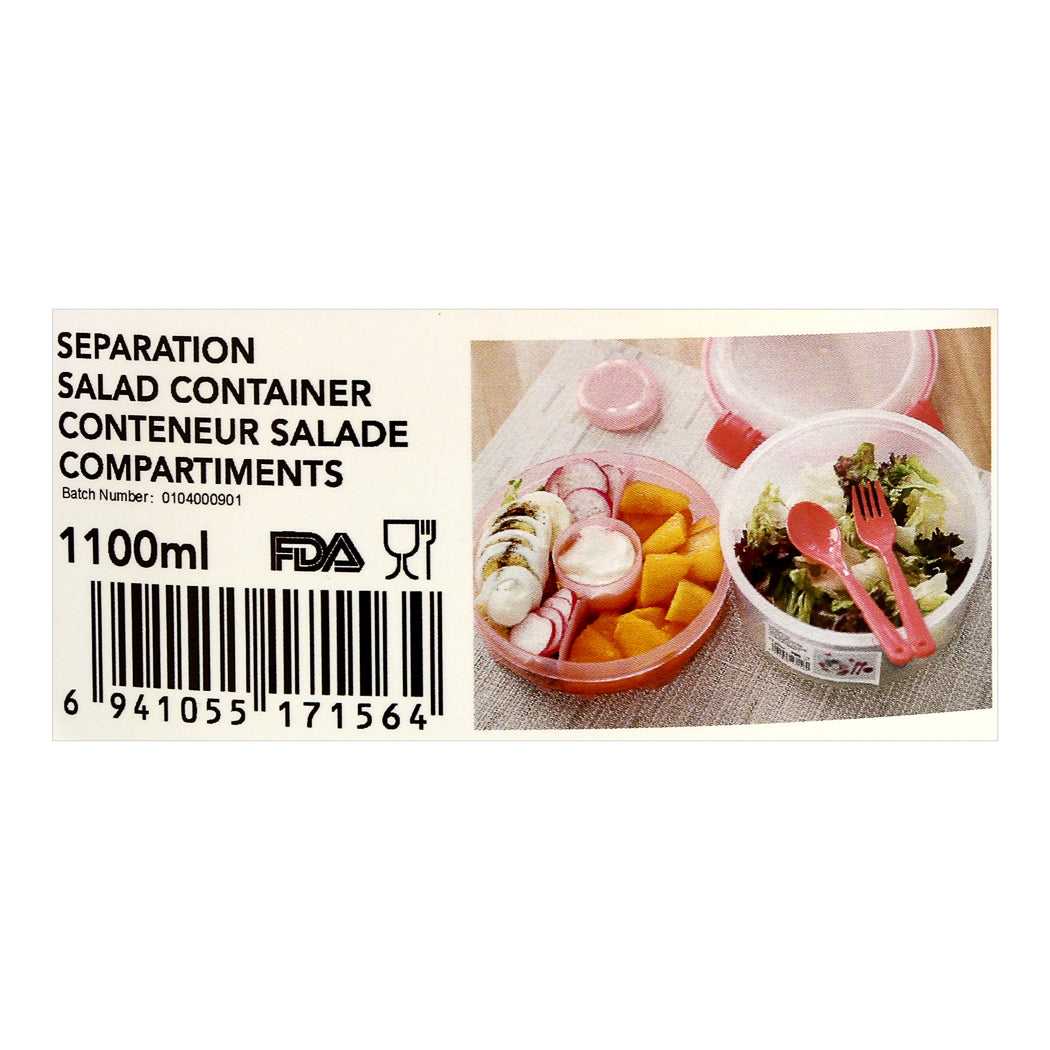 MINISO SEPARATION SALAD CONTAINER 1100ML 2008298311103 FOOD CONTAINER