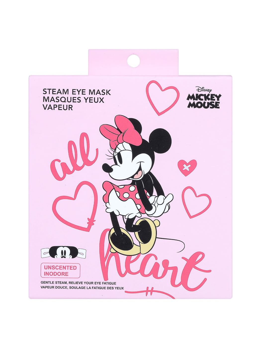 MINISO MICKEY MOUSE COLLECTION STEAM EYE MASK (5PCS) (UNSCENTED） 2008576510105 STEAM EYE MASK