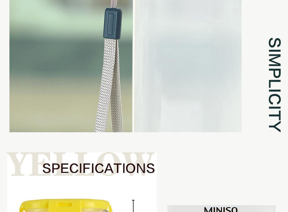 MINISO FAST-FREEZING SPORT WATER BOTTLE 550ML(YELLOW) 2008588110102 PLASTIC WATER BOTTLE