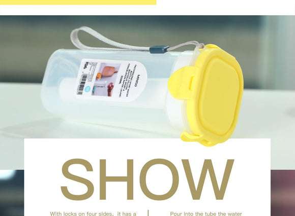 MINISO FAST-FREEZING SPORT WATER BOTTLE 550ML(YELLOW) 2008588110102 PLASTIC WATER BOTTLE