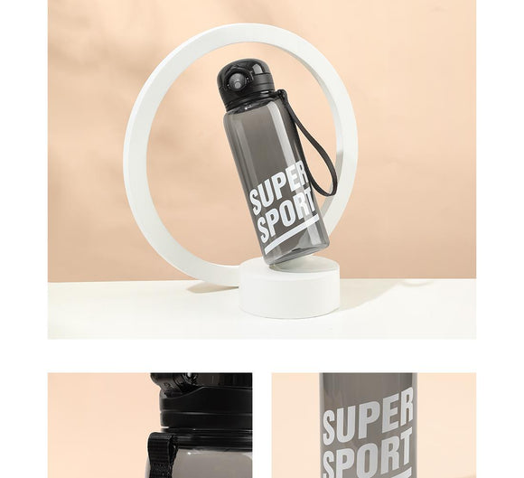 MINISO BOUNCING TRITAN BOTTLE WITH STRAP 700ML (BLACK) 2008859210104 TRITAN WATER BOTTLE