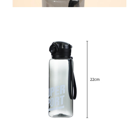MINISO BOUNCING TRITAN BOTTLE WITH STRAP 700ML (BLACK) 2008859210104 TRITAN WATER BOTTLE
