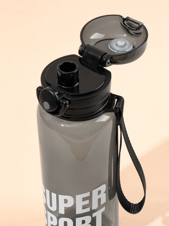 MINISO BOUNCING TRITAN BOTTLE WITH STRAP 700ML (BLACK) 2008859210104 TRITAN WATER BOTTLE