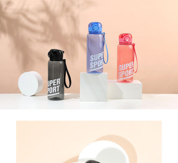 MINISO BOUNCING TRITAN BOTTLE WITH STRAP 700ML (BLACK) 2008859210104 TRITAN WATER BOTTLE