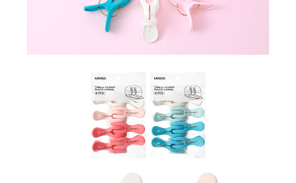 MINISO LARGE CLAMP 8PCS 2008912610100 CLOTHESPIN