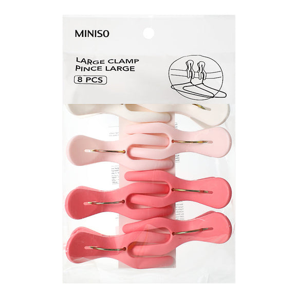 MINISO LARGE CLAMP 8PCS 2008912610100 CLOTHESPIN