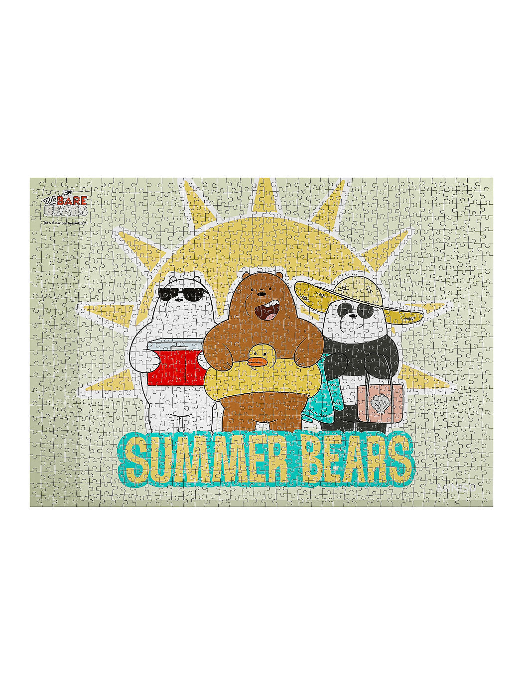 MINISO WE BARE BEARS 1000 PIECES PUZZLE ( BEACH TOUR ) 2010033710102 DIY PUZZLE