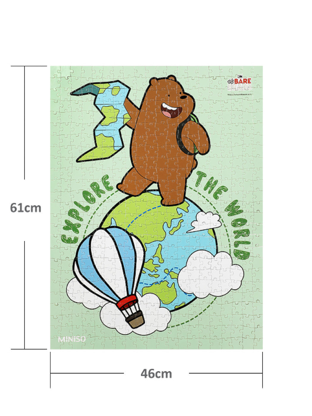 MINISO WE BARE BEARS 500 PIECES PUZZLE ( GRIZZLY ) 2010033811106 DIY PUZZLE