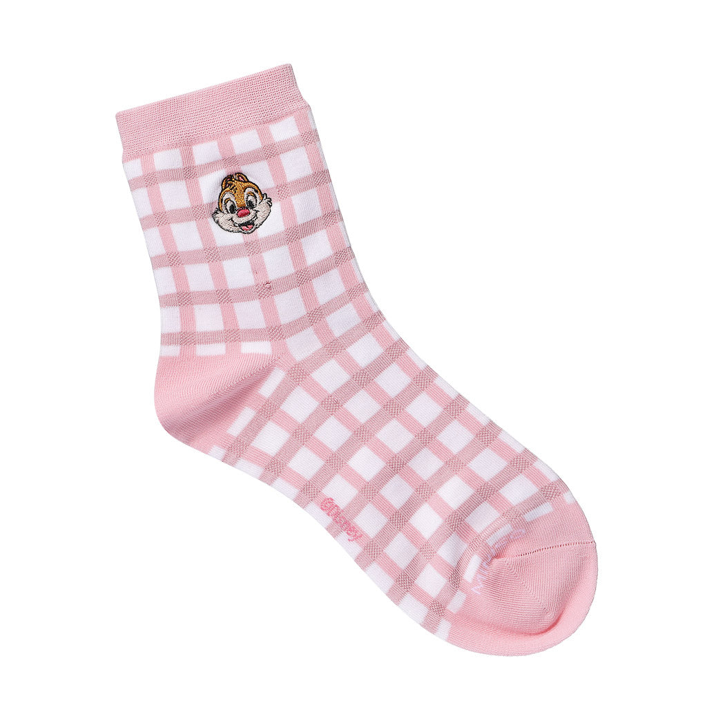 MINISO CHIP N DALE COLLECTION EMBROIDERED WOMEN'S CREW SOCKS 14CM (ASSORTED 2 PAIRS) 2010186410102 WOMEN'S LOW-CUT SOCKS