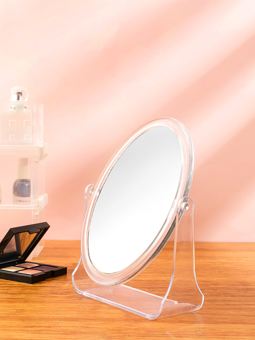 MINISO OVAL DOUBLE SIDED ROTATION VANITY MIRROR (2×MAGNIFICATION) 2010216810100 TABLE MIRROR-2