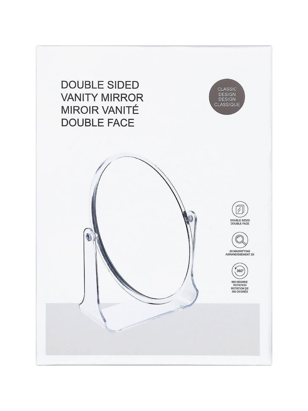 MINISO OVAL DOUBLE SIDED ROTATION VANITY MIRROR (2×MAGNIFICATION) 2010216810100 TABLE MIRROR-4