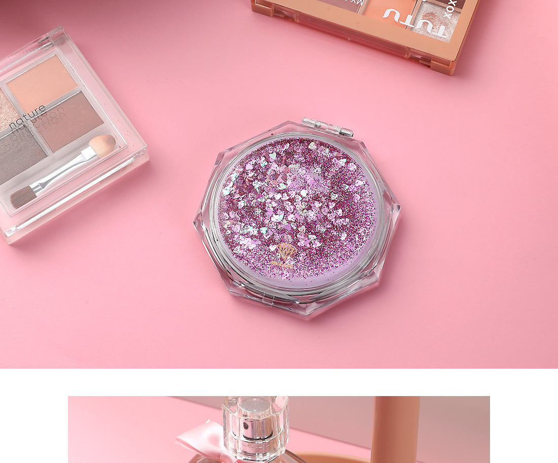 MINISO ILLUSION COLLECTION GLITTERING PORTABLE MIRROR 2010217010103 PORTABLE MIRROR