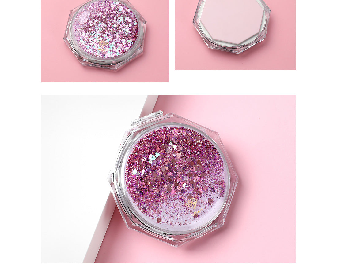 MINISO ILLUSION COLLECTION GLITTERING PORTABLE MIRROR 2010217010103 PORTABLE MIRROR