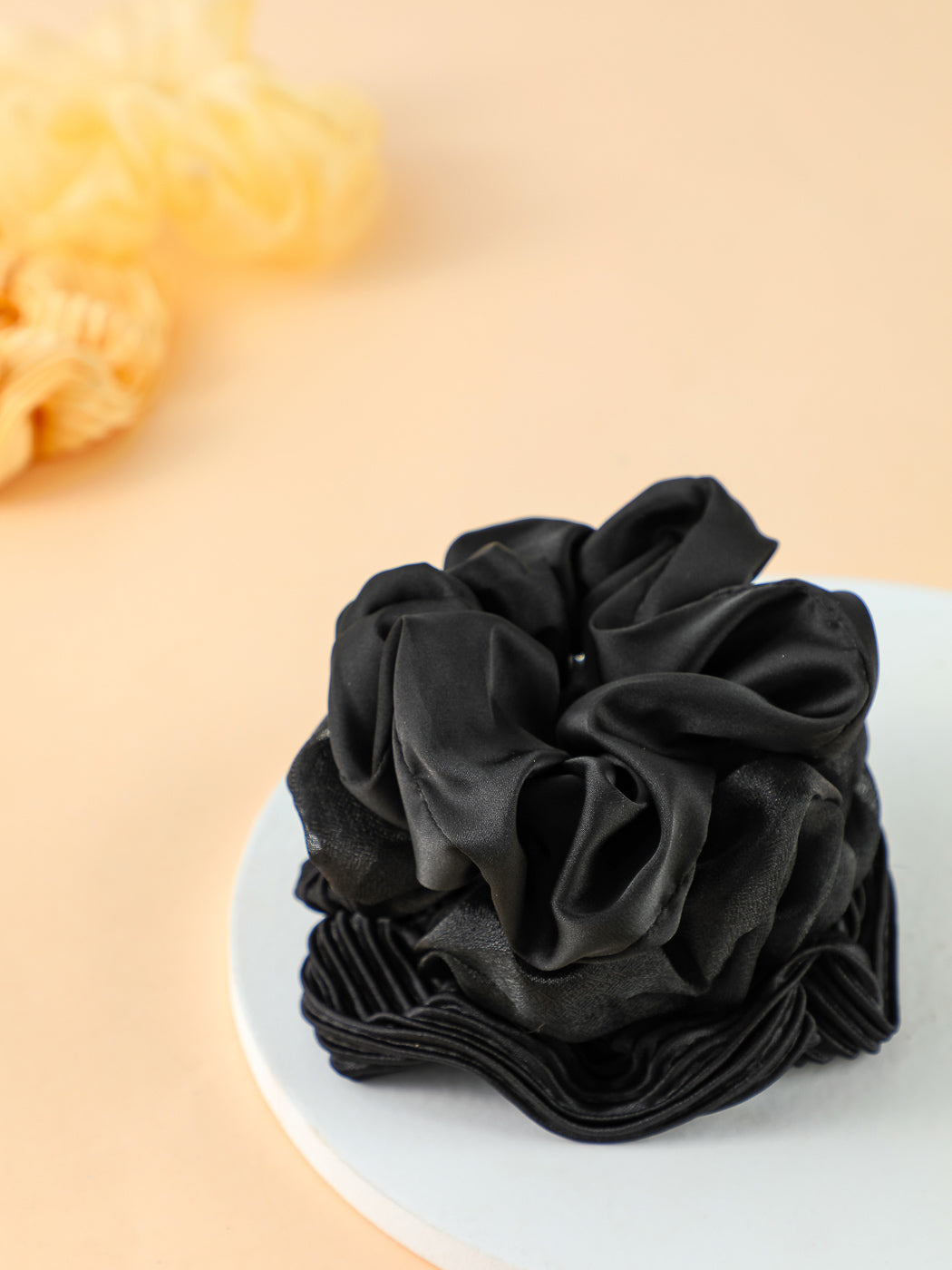 MINISO PURE COLORED LARGE HAIR TIE 3PCS(BLACK) 2010510813104 HAIR TIE