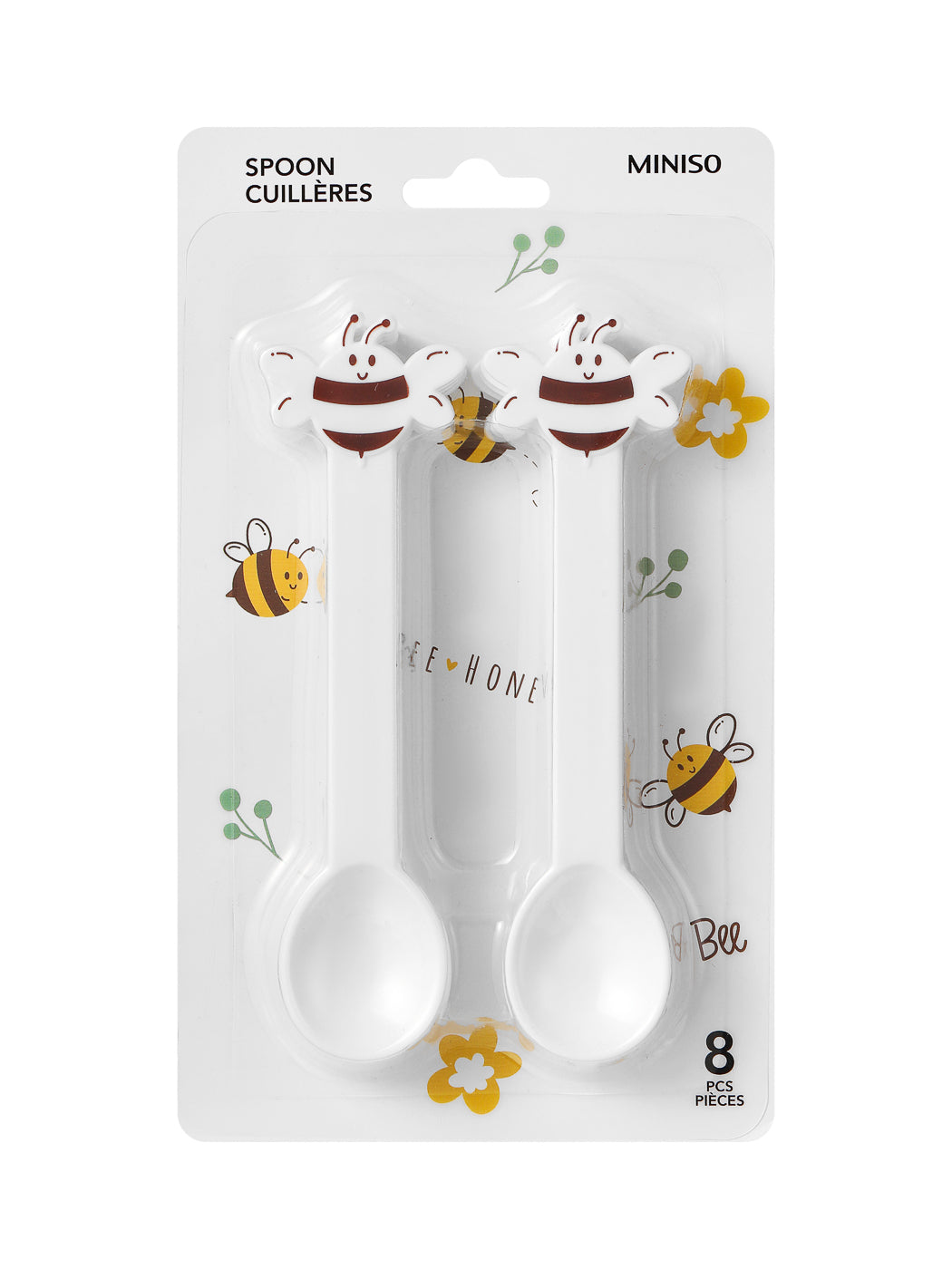 MINISO BEE SERIES SPOON-8PCS 2010513910107 CUTLERY SET