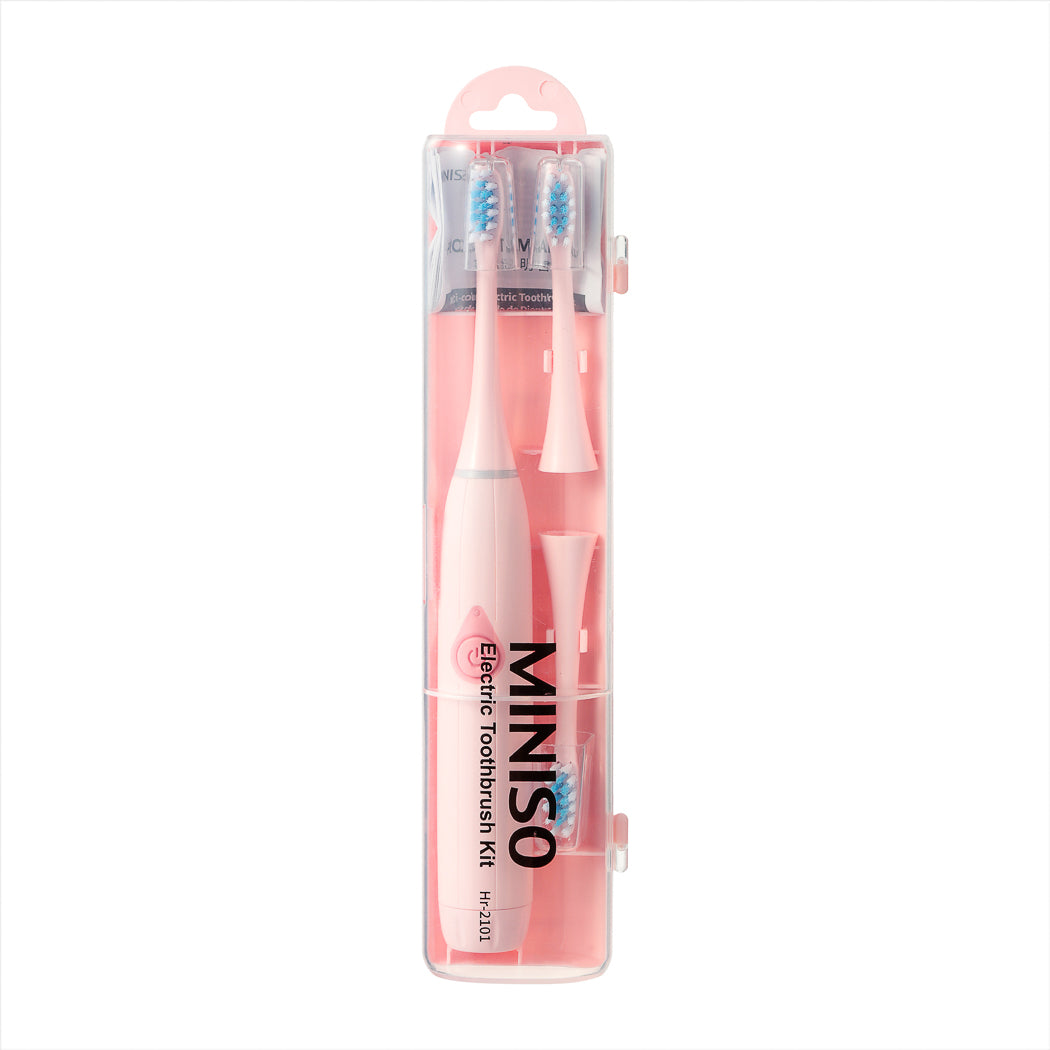 MINISO MULTI-COLOR ELECTRIC TOOTHBRUSH KIT(PINK) 2010566510101 ELECTRIC BRUSH