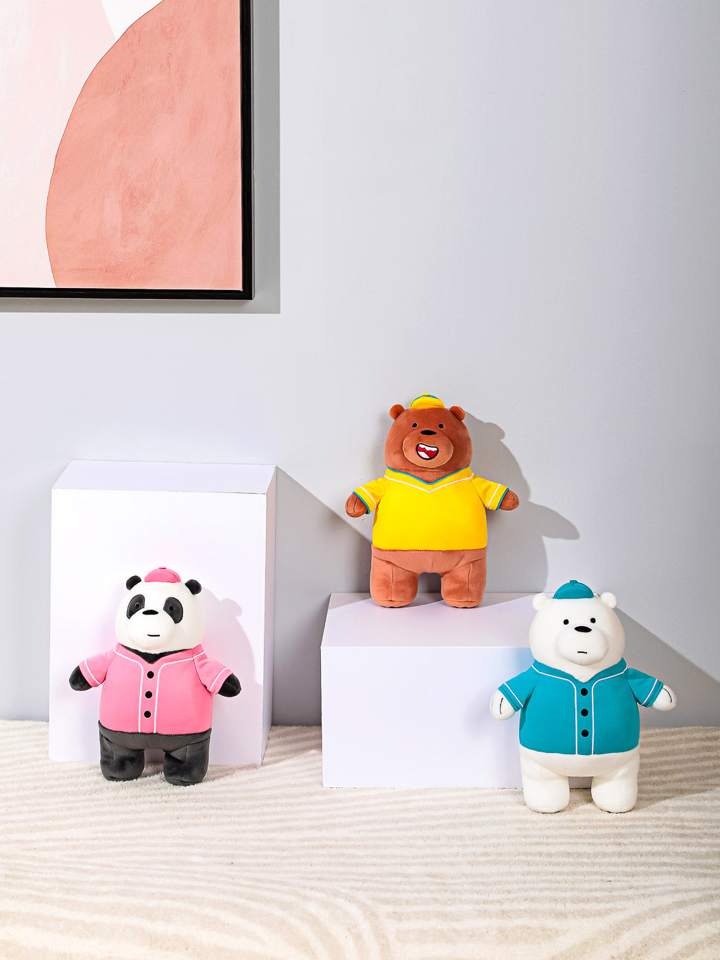 MINISO WE BARE BEARS COLLECTION 4.0 PLUSH TOY WITH OUTFIT(GRIZZLY) 2010623811103 IP PLUSH