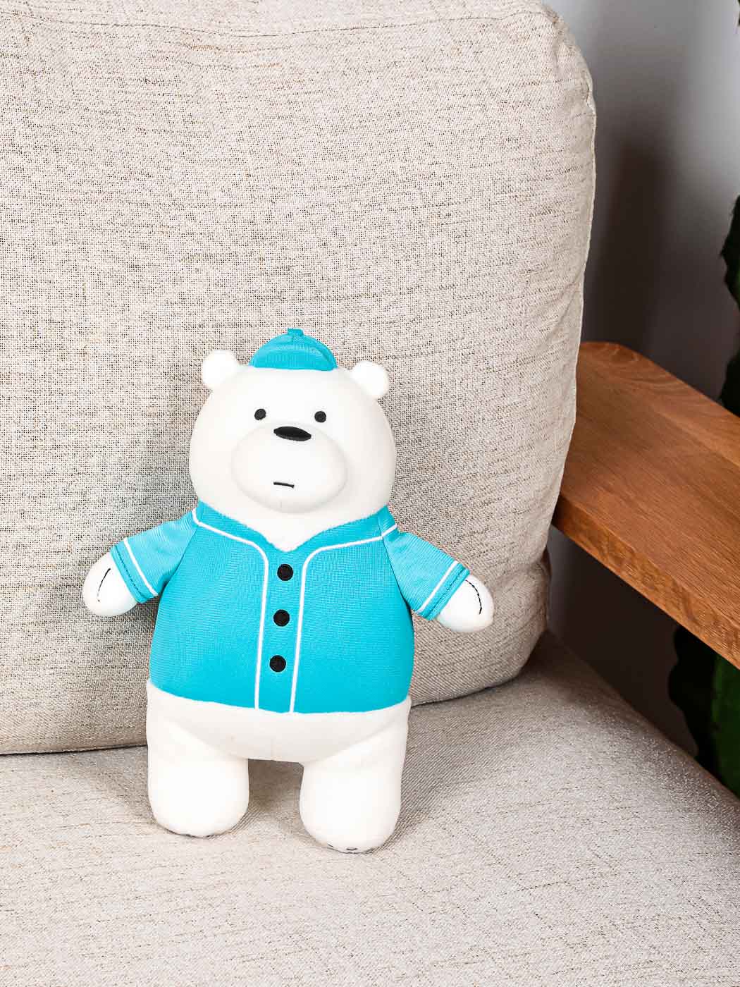 MINISO WE BARE BEARS COLLECTION 4.0 PLUSH TOY WITH OUTFIT(ICE BEAR) 2010623812100 IP PLUSH