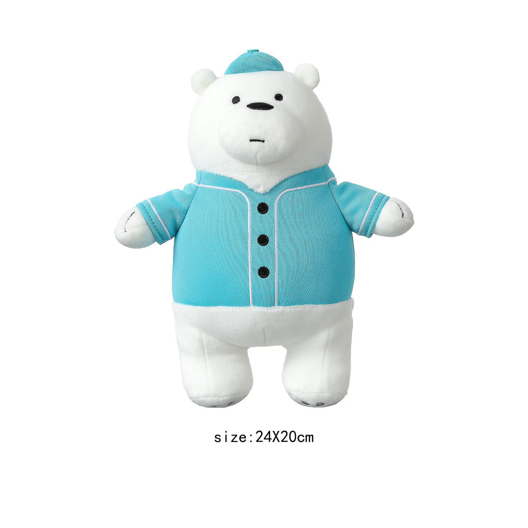 MINISO WE BARE BEARS COLLECTION 4.0 PLUSH TOY WITH OUTFIT(ICE BEAR) 2010623812100 IP PLUSH