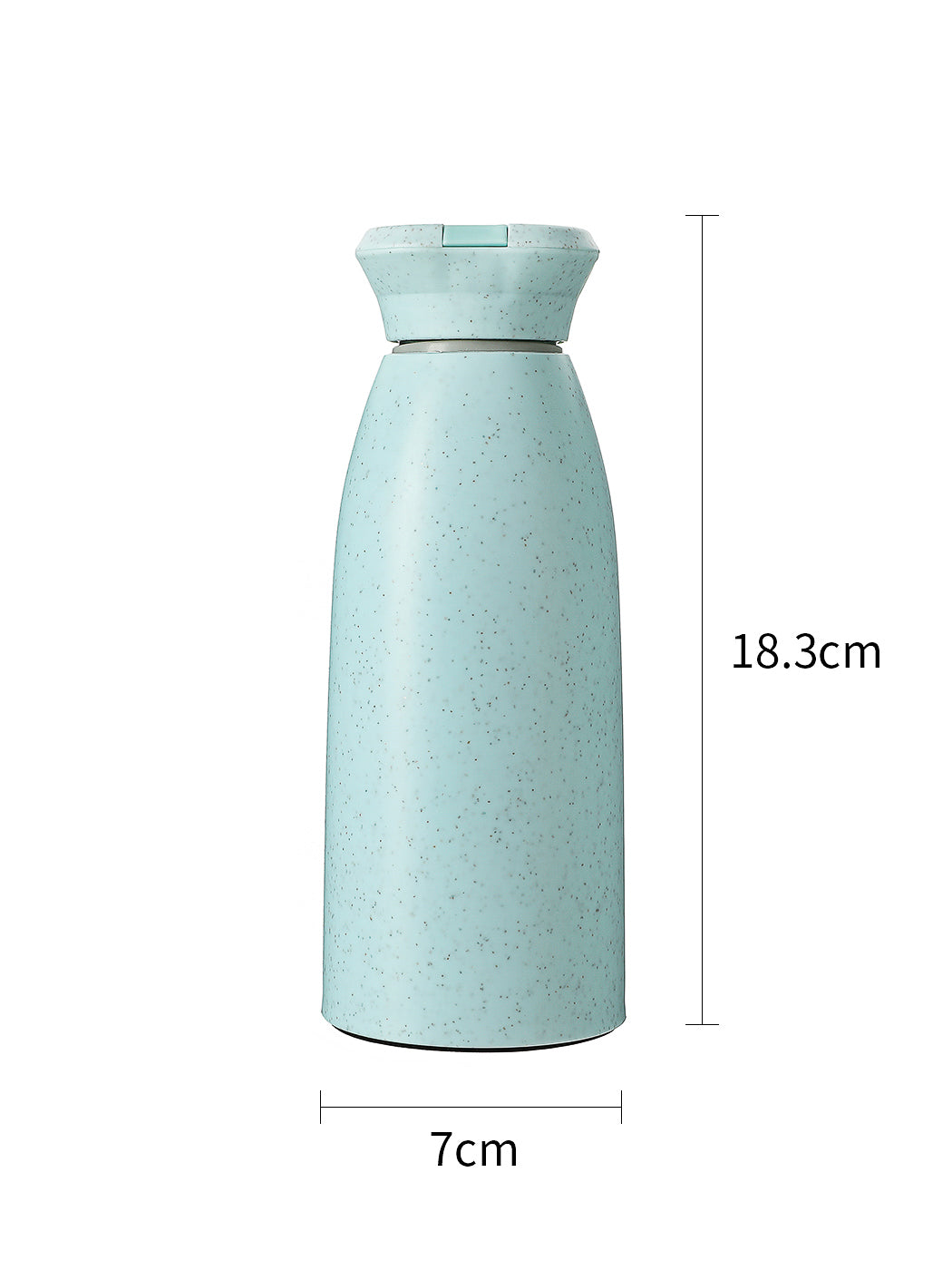 MINISO GLASS BOTTLE WITH STRETCHABLE LANYARD 350ML ( BLUE ) 2010647412102 GLASS WATER BOTTLE