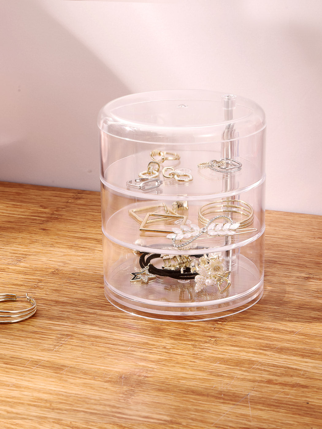 MINISO ROTATABLE JEWELRY STORAGE BOX 2010690410100 COSMETICS STORAGE