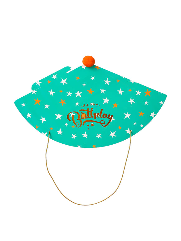 MINISO BIRTHDAY PARTY HAT(GREEN, STARS) 2010879910100 PARTY DECORATIONS