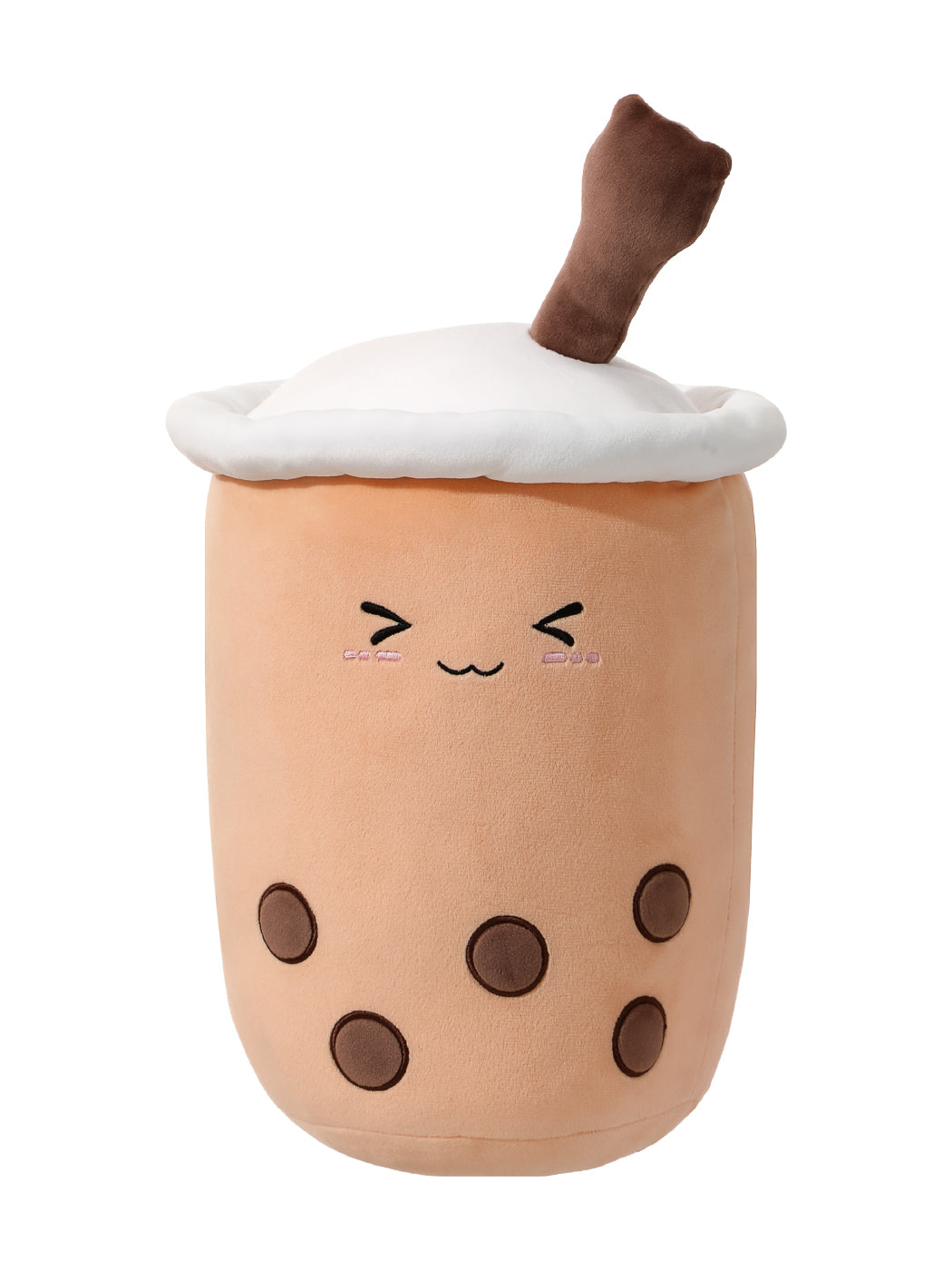 MINISO BEVERAGES SERIES PILLOW LITTLE BEAR MILK TEA WITH STRAW ( COFFEE ) 2011368510108 CARTOON PILLOW