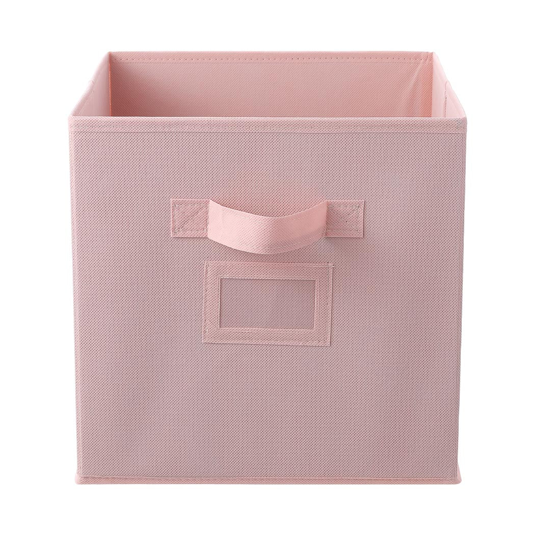 MINISO SOLID COLOR FABRIC STORAGE BIN(PINK) 2011445210105 FABRIC ORGANIZER