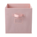 MINISO SOLID COLOR FABRIC STORAGE BIN(PINK) 2011445210105 FABRIC ORGANIZER-2