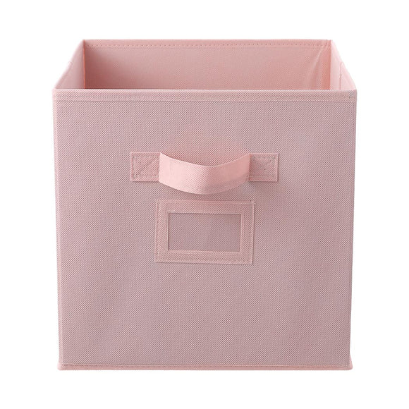 MINISO SOLID COLOR FABRIC STORAGE BIN(PINK) 2011445210105 FABRIC ORGANIZER