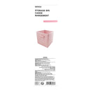 MINISO SOLID COLOR FABRIC STORAGE BIN(PINK) 2011445210105 FABRIC ORGANIZER-4