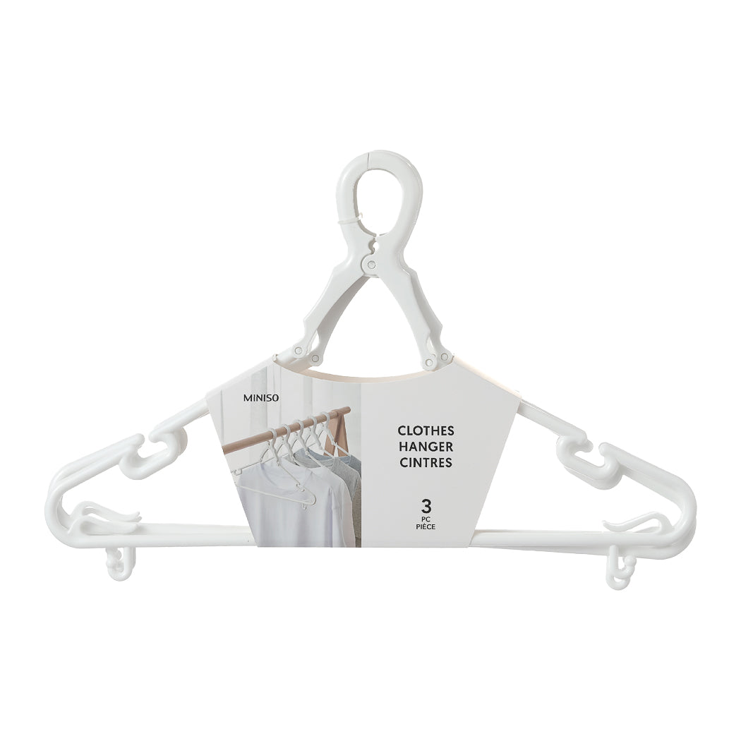 MINISO MULTIFUNCTIONAL WINDPROOF CLOTHES HANGERS (3 PCS) 2011480810100 CLOTHES HANGERS