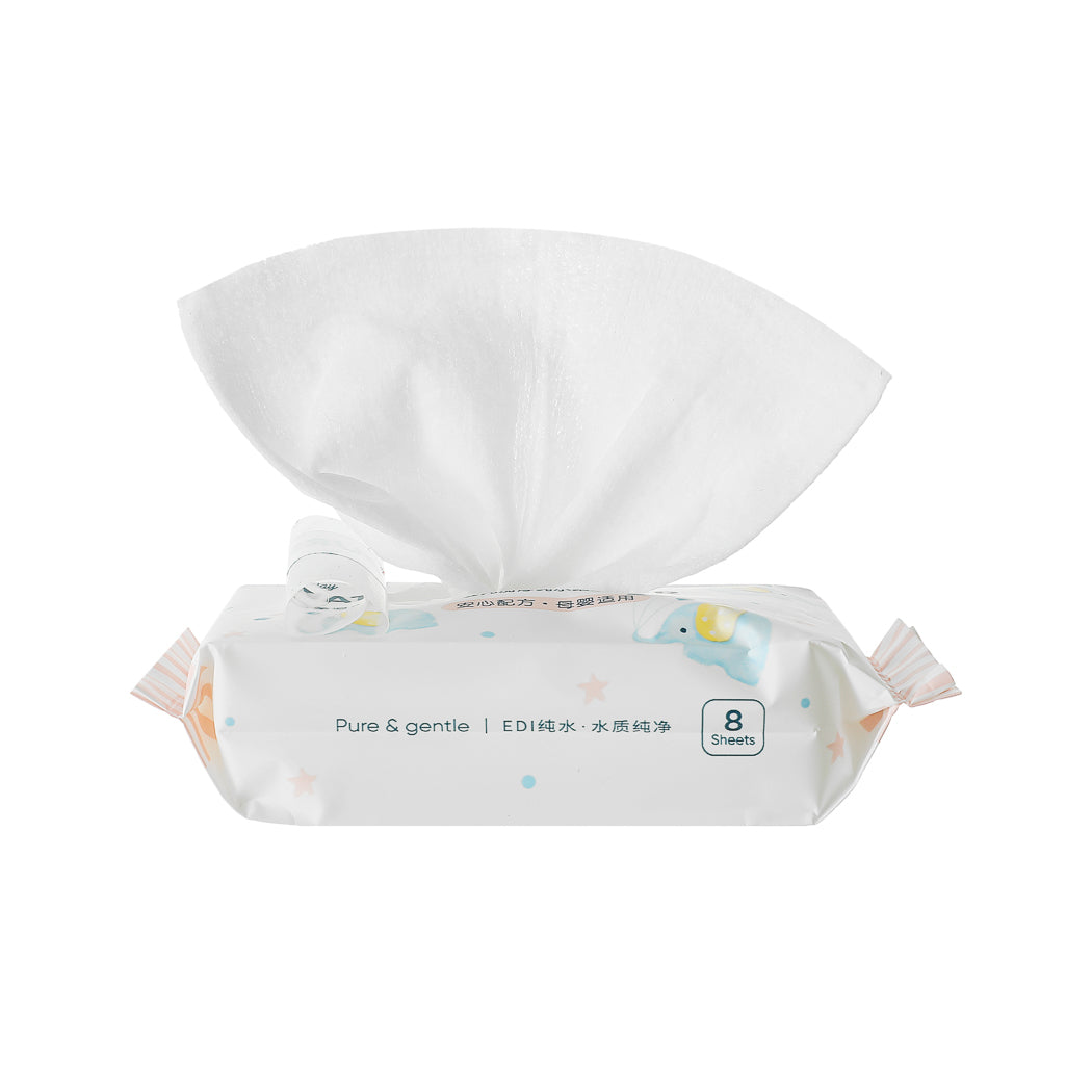 MINISO BABY HOLIDAY BABY THICK SOFT WET WIPES ( 8 WIPES×8 PACKS ) 2011595110102 WET WIPES