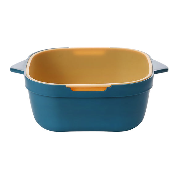 MINISO 2-IN-1 KITCHEN STRAINER, 1300ML ( BLUE & YELLOW ) 2011824811107 KITCHEN SUPPLIES