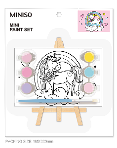 MINISO MINI PAINTING KIT 10×15CM(UNICORN) 2011887410101 PAINTING TOYS