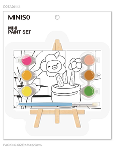 MINISO MINI PAINTING KIT 10×15CM(FLOWER) 2011887412105 PAINTING TOYS